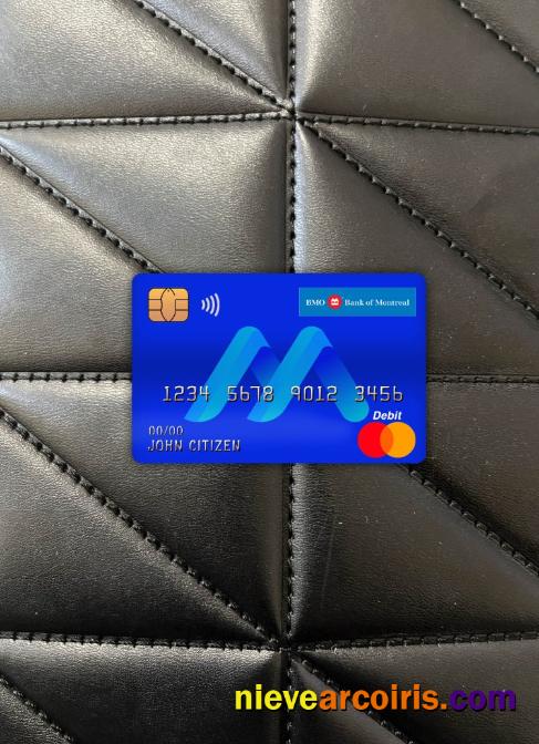 Canada BMO bank of montreal bank master debit card photolook